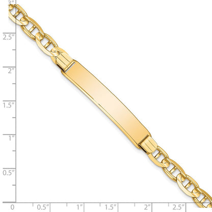 8 Zoll 14K Anker Glieder Id Armband