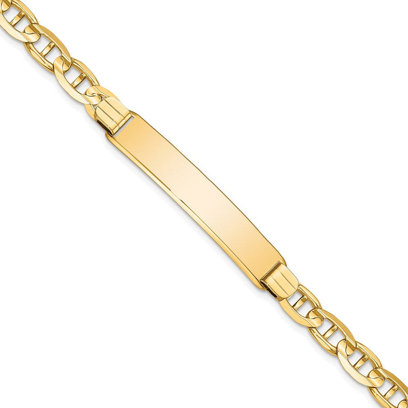 8 Zoll 14K Anker Glieder Id Armband