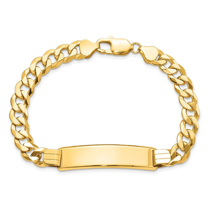 8 Zoll 14K Flach Panzer Glieder Id Armband