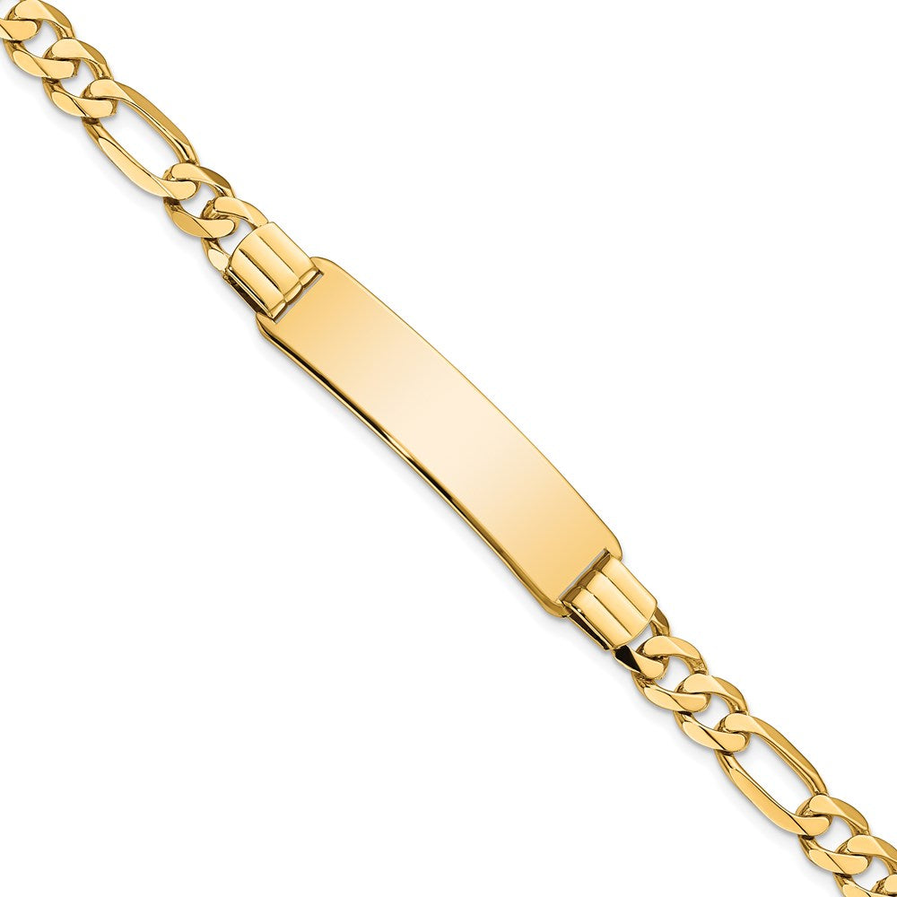 14K Flach Figaro Glieder Id Armband