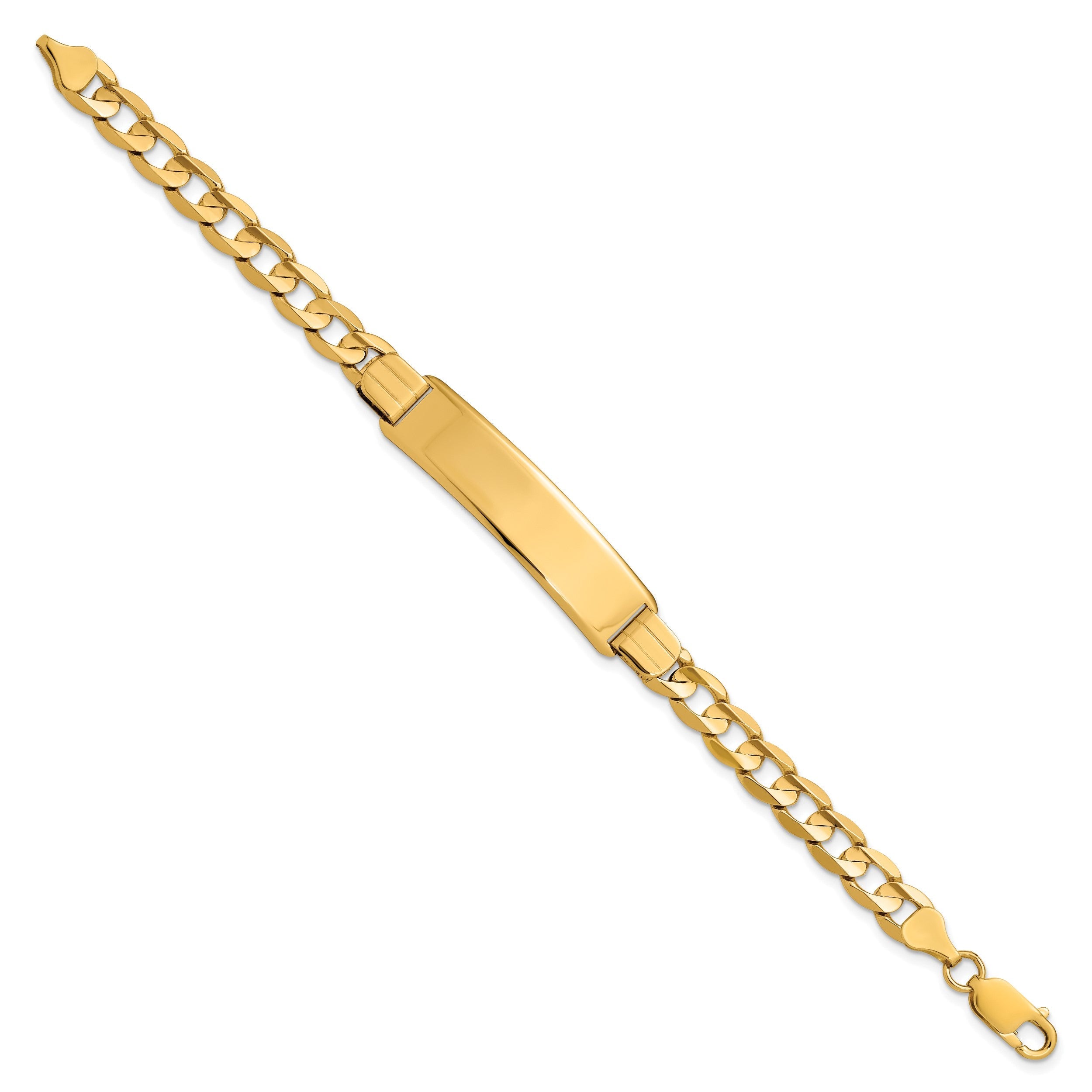 14K Panzer Glieder Id Armband