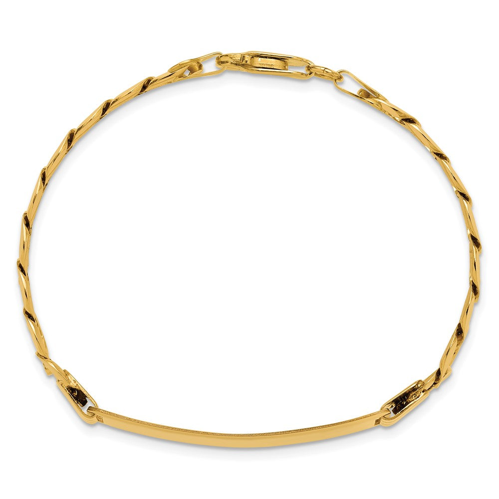 14K Panzer Glieder Id Armband