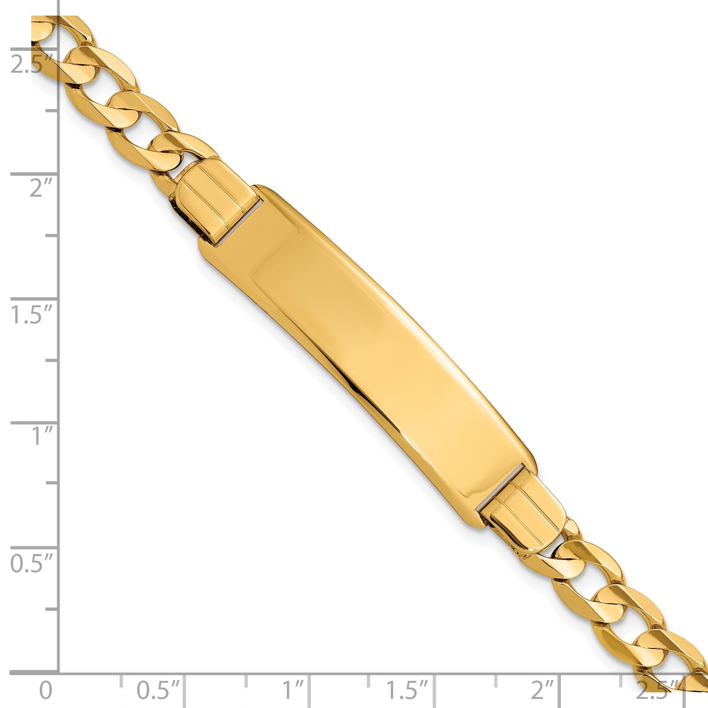 14K Panzer Glieder Id Armband