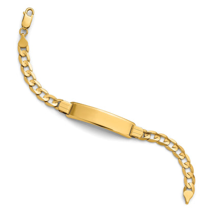 14K Panzer Glieder Id Armband