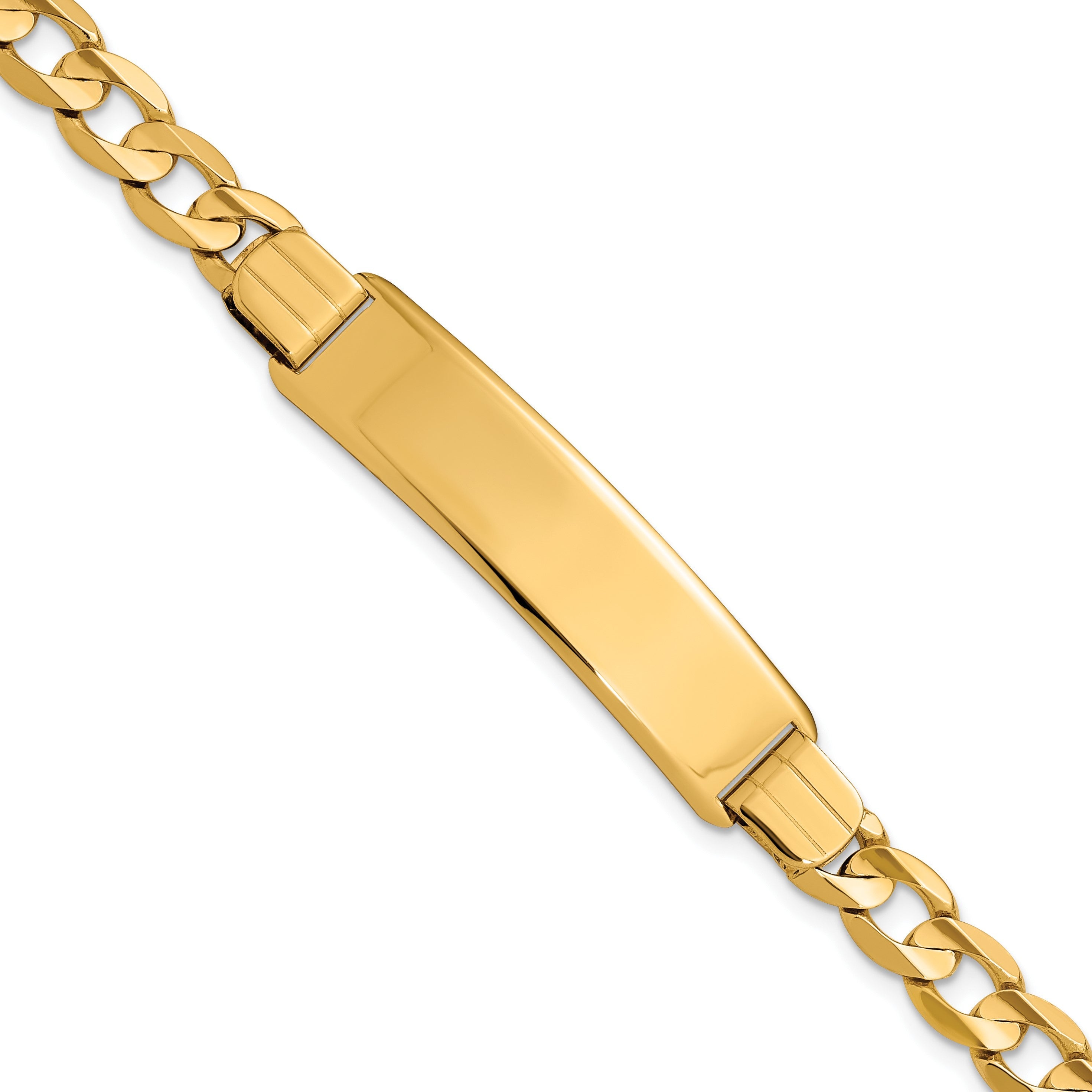 14K Panzer Glieder Id Armband