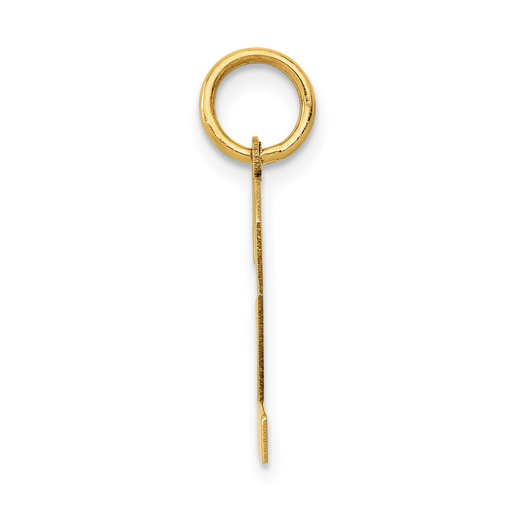 14K Gelbgold 14K Mittel Poliert Zahl 2 Charm