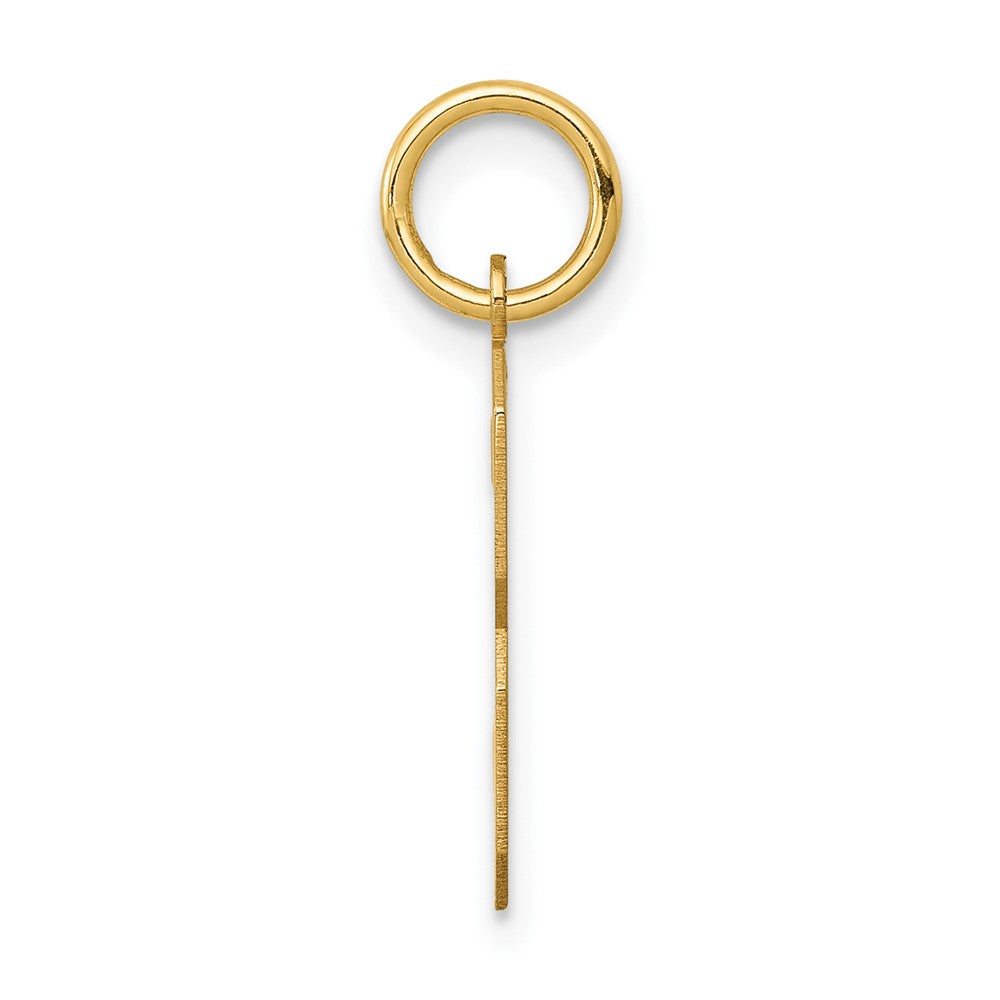 14K Gelbgold 14K Mittel Poliert Zahl 3 Charm