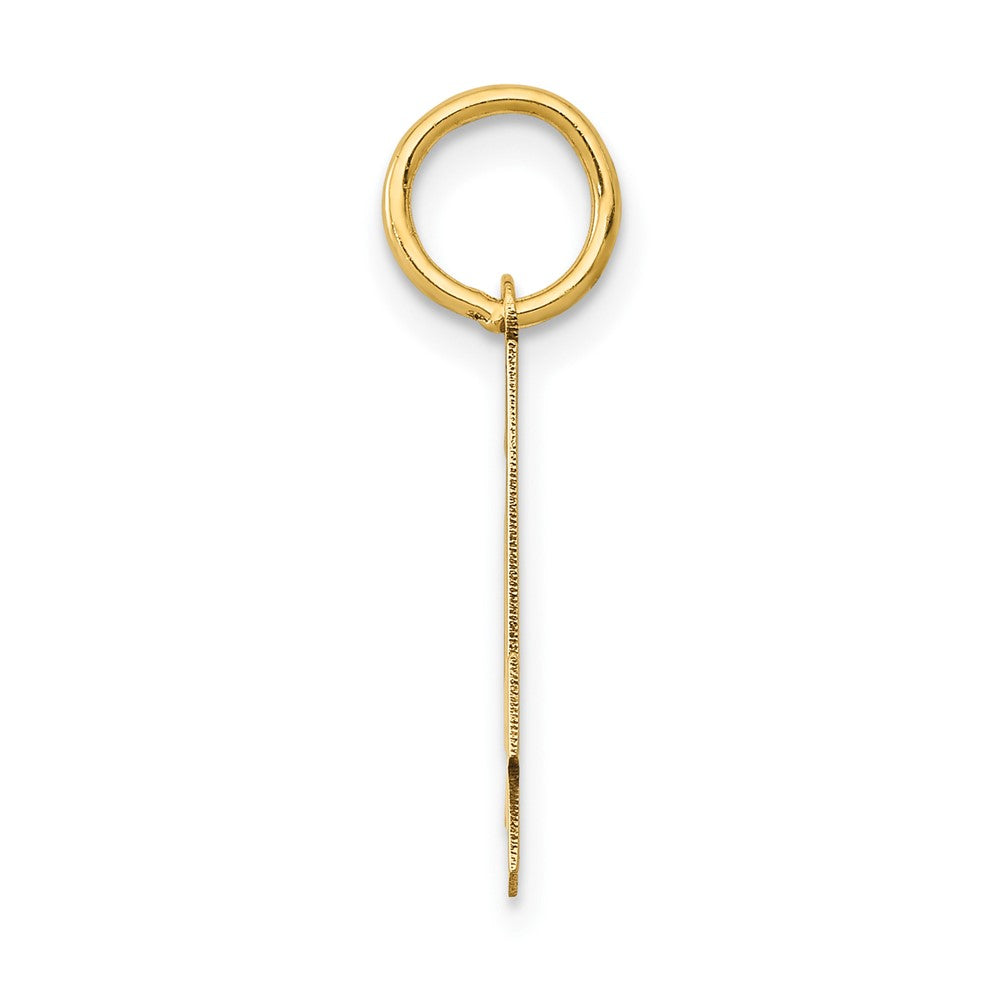 14K Gelbgold 14K Mittel Poliert Zahl 4 Charm