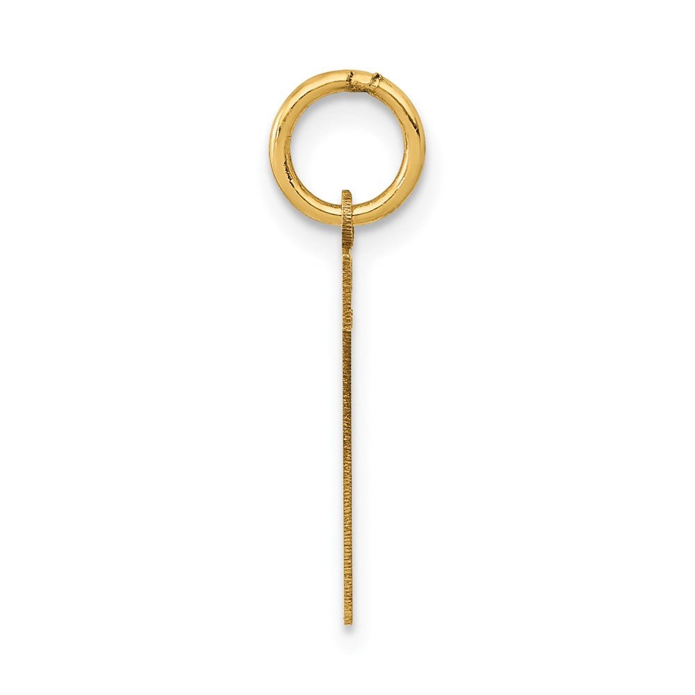 14K Gelbgold 14K Mittel Poliert Zahl 7 Charm