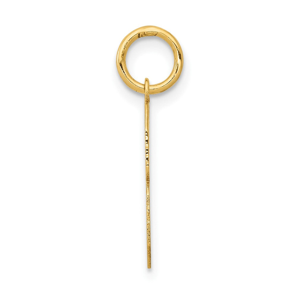 14K Gelbgold 14K Mittel Poliert Zahl 8 Charm