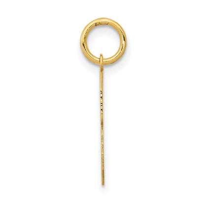 14K Gelbgold 14K Mittel Poliert Zahl 8 Charm