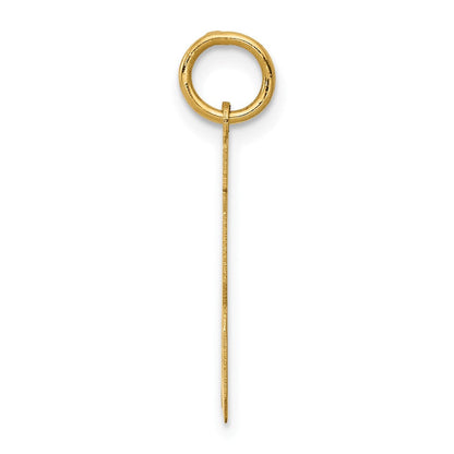 14K Gelbgold Mittel Poliert Zahl 13 Charm
