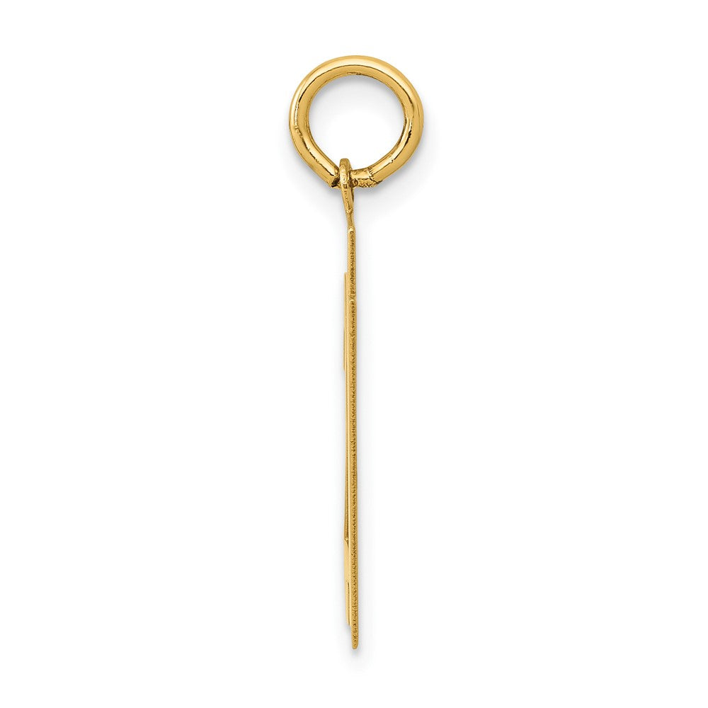14K Gelbgold 14K Mittel Poliert Zahl 21 Charm