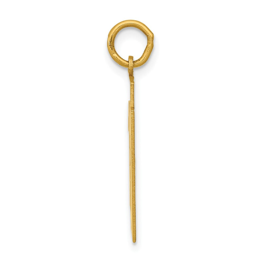 14K Gelbgold Mittel Poliert Zahl 31 Charm