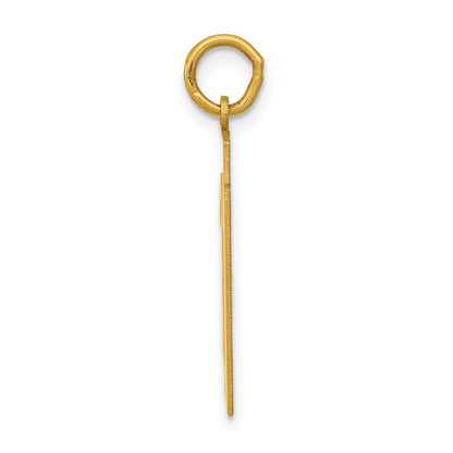 14K Gelbgold Mittel Poliert Zahl 31 Charm