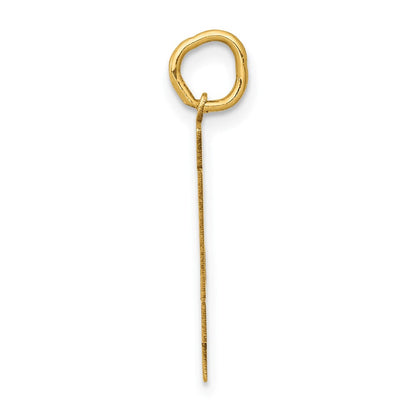 14K Gelbgold 14K Mittel Poliert Zahl 34 Charm