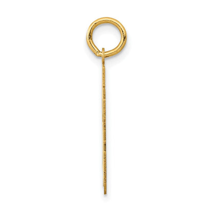 14K Gelbgold 14K Mittel Poliert Zahl 53 Charm