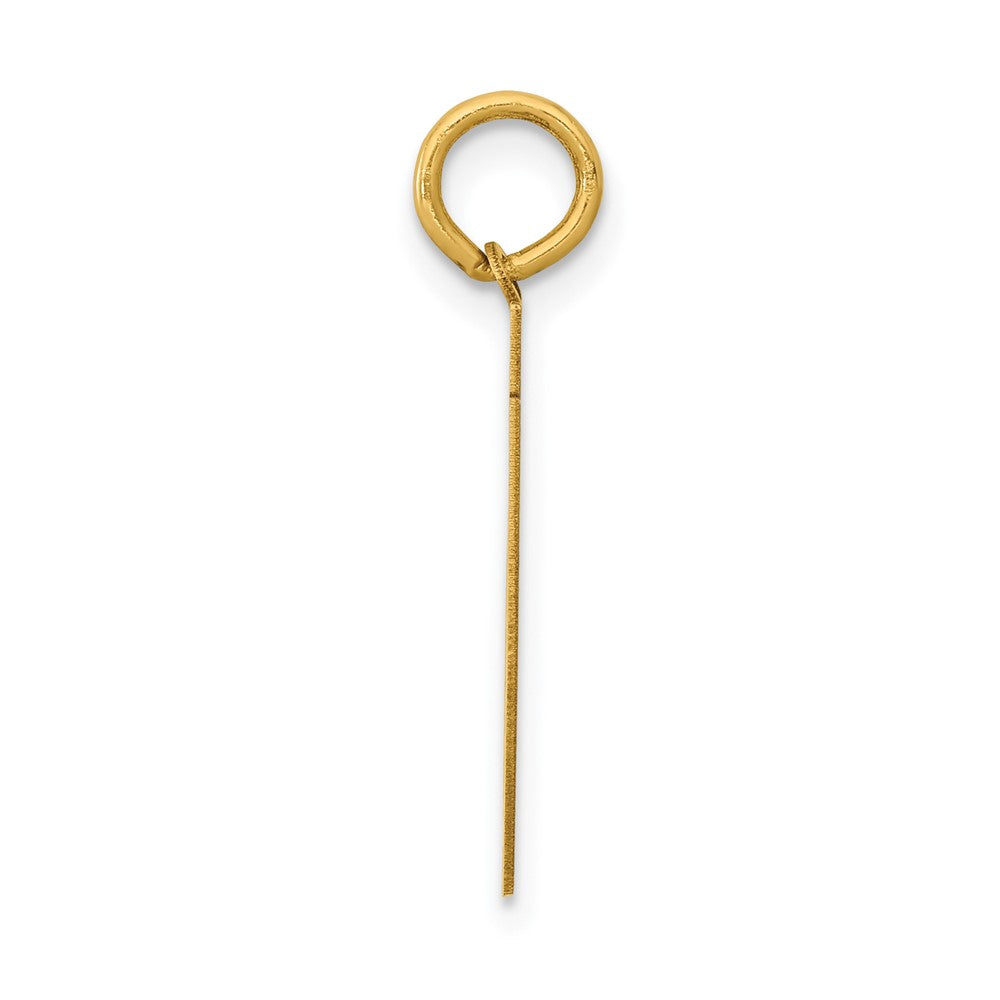 14K Gelbgold 14K Mittel Poliert Zahl 71 Charm