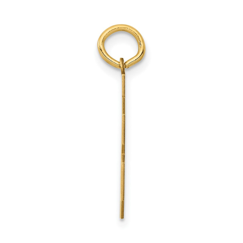 14K Gelbgold 14K Mittel Poliert Zahl 78 Charm