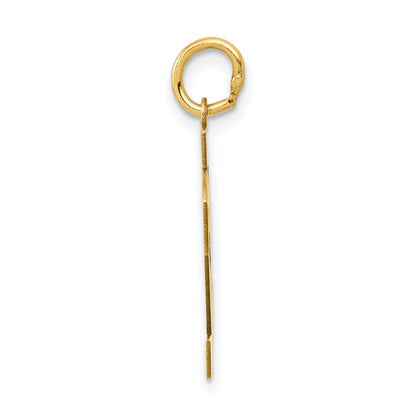 14K Gelbgold Mittel Poliert Zahl 82 Charm