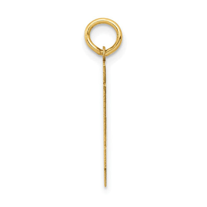 14K Gelbgold Mittel Poliert Zahl 84 Charm