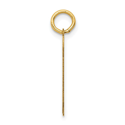 14K Gelbgold Mittel Poliert Zahl 90 Charm