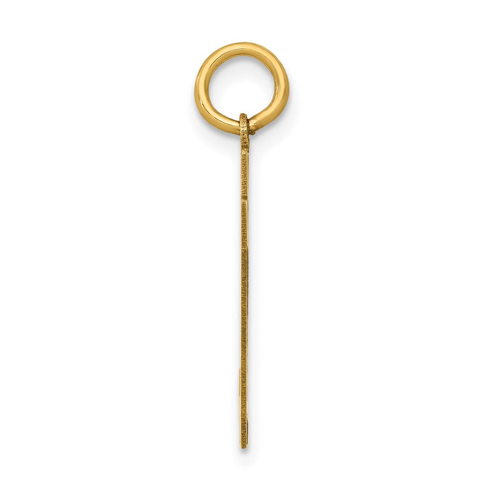 14K Gelbgold 14K Mittel Poliert Zahl 97 Charm