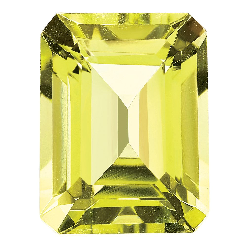 Edelstein Zitrone Quarz Aa Qualität 10x8mm Smaragdschliff