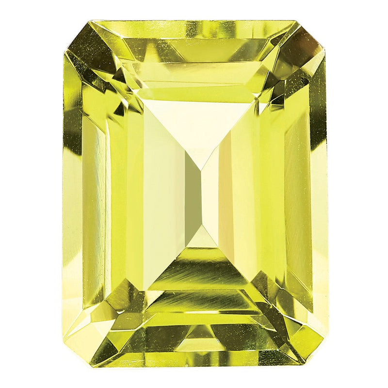 Edelstein Zitrone Quarz Aa Qualität 8x6mm Smaragdschliff
