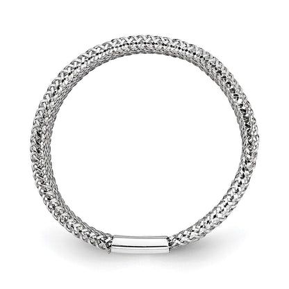 14K Gelb & Rhodium Weiß Beschichtung Dehnbar Ring
