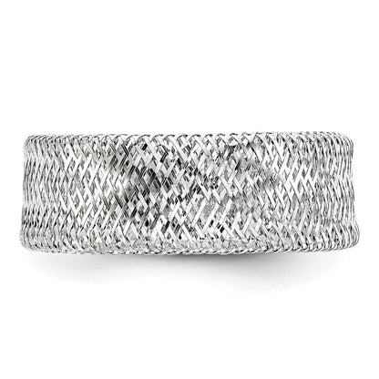 14K Gelb & Rhodium Weiß Beschichtung Dehnbar Ring