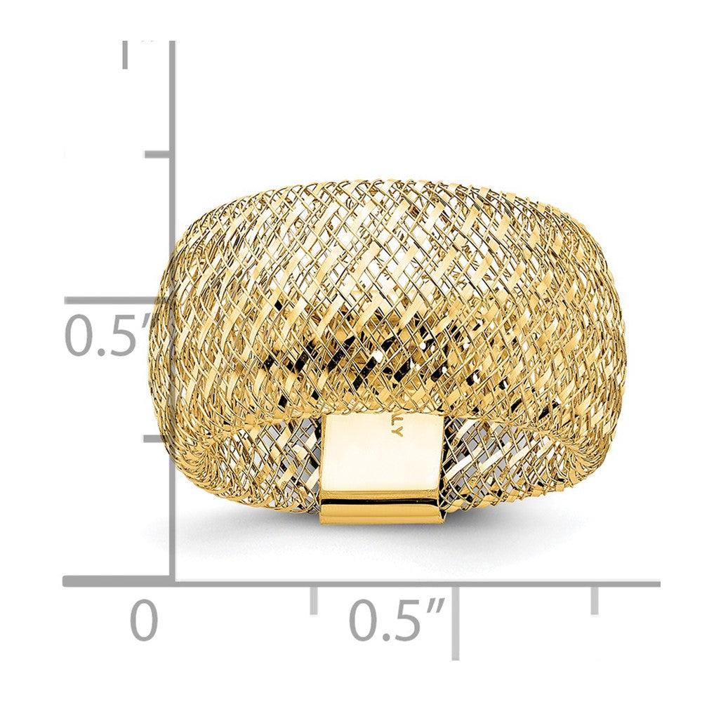 14K Gelbgold Dehnbar Ring