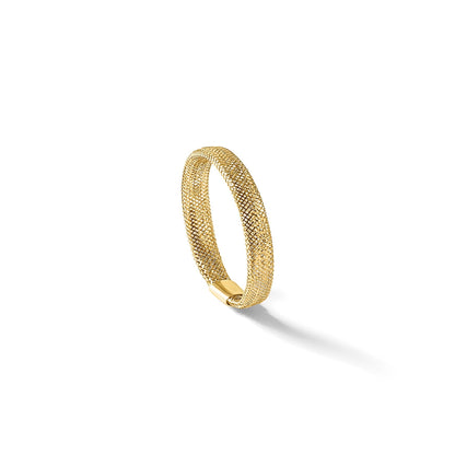 14K Gelbgold Poliert Netz Dehnbar Ring