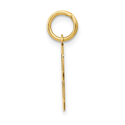 14K Gelbgold 14K Klein Poliert Zahl 8 Charm