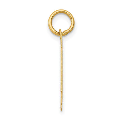 14K Gelbgold Kleiner Polierter Charm „Zahl 14