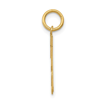14K Gelbgold Kleiner Polierter Zahl-23-Charm