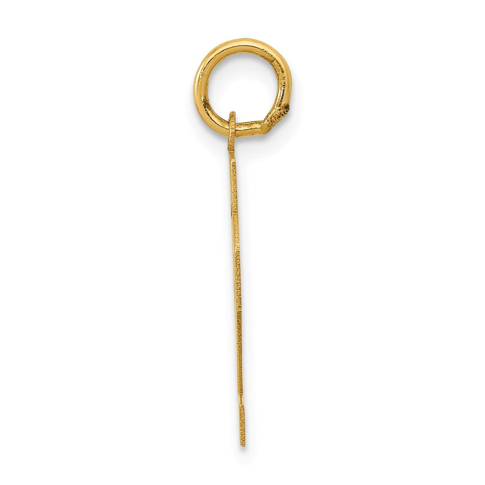 14K Gelbgold Kleiner Polierter Charm „Zahl 32“