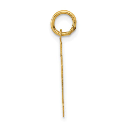 14K Gelbgold Kleiner Polierter Charm „Zahl 32“
