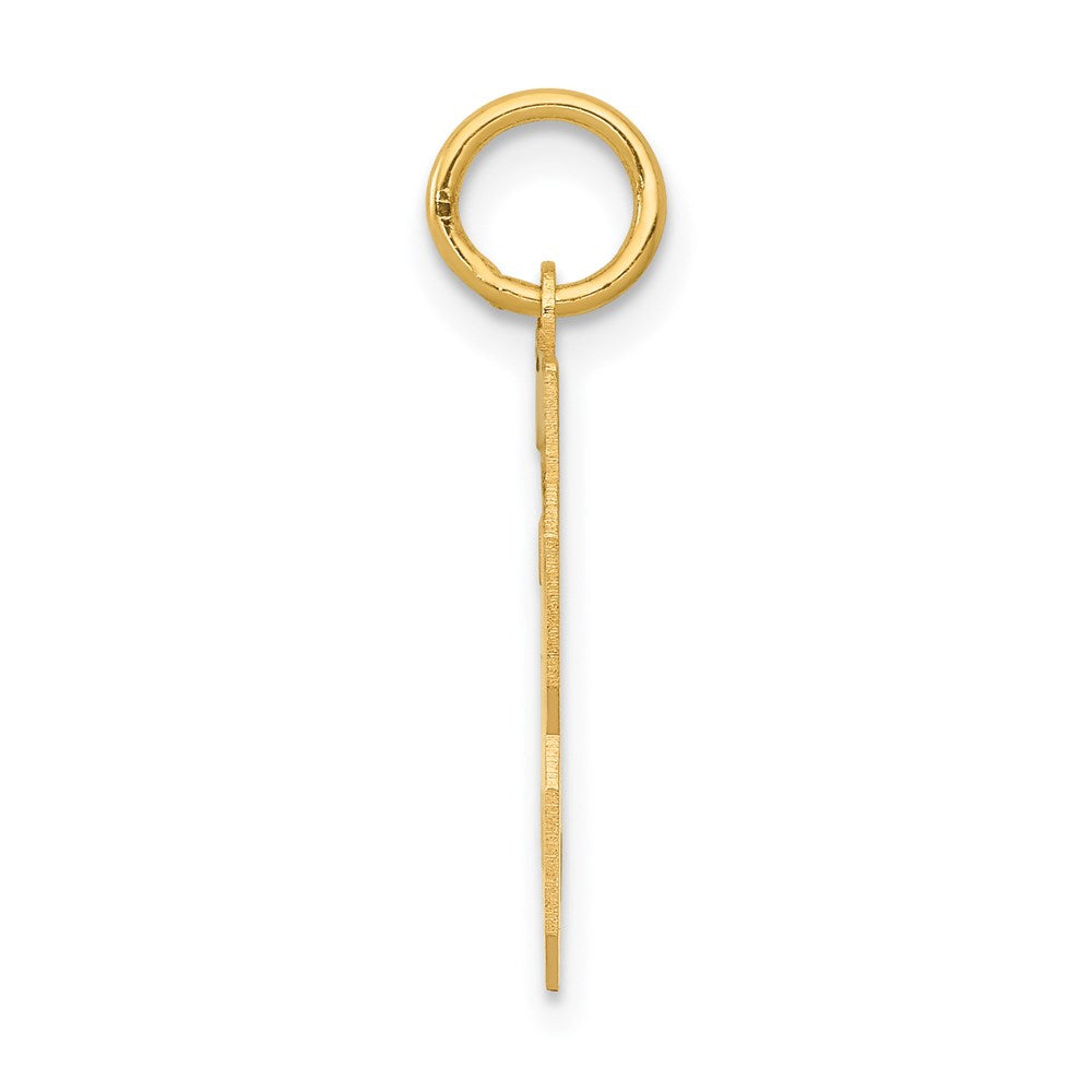 14K Gelbgold Kleiner Polierter Charm „Zahl 33“