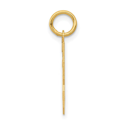 14K Gelbgold Kleiner Polierter Charm „Zahl 33“