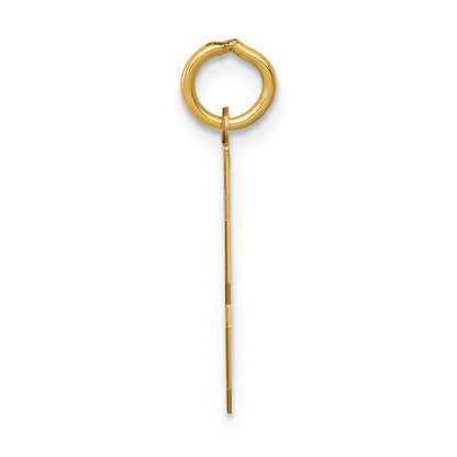 14K Gelbgold Kleiner Polierter Charm Zahl 43
