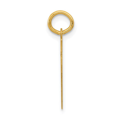 14K Gelbgold Kleiner Polierter Charm „Zahl 47