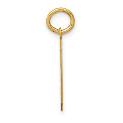14K Gelbgold 14K Mittel Satiniert Zahl 9 Charm