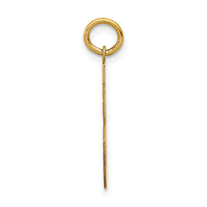 14K Gelbgold Mittel Satiniert Zahl 56 Charm