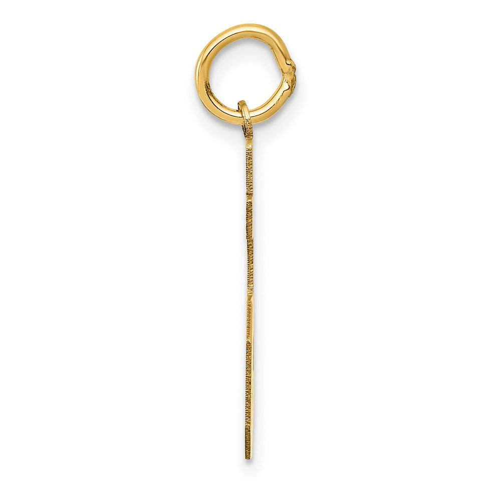14K Gelbgold Mittel Satiniert Zahl 85 Charm