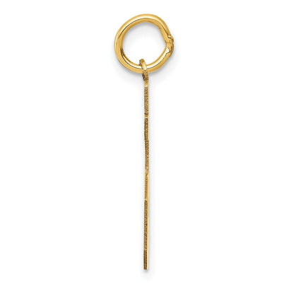14K Gelbgold Mittel Satiniert Zahl 85 Charm