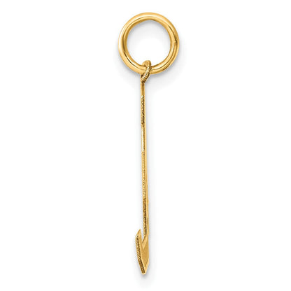 14K Gelbgold 14K Mittel Satiniert Zahl 94 Charm