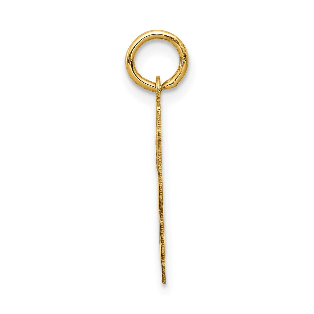 14K Gelbgold 14K Klein Satiniert Zahl 28 Charm