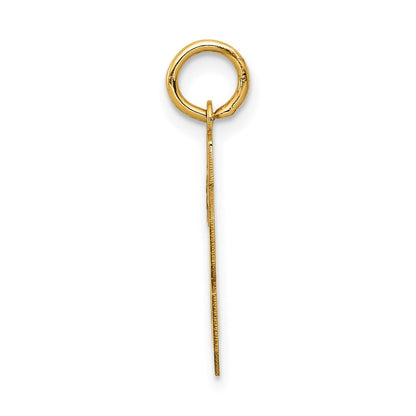 14K Gelbgold 14K Klein Satiniert Zahl 28 Charm