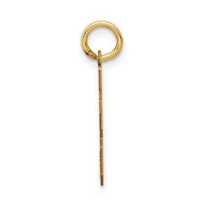 14K Gelbgold 14K Klein Satiniert Zahl 33 Charm
